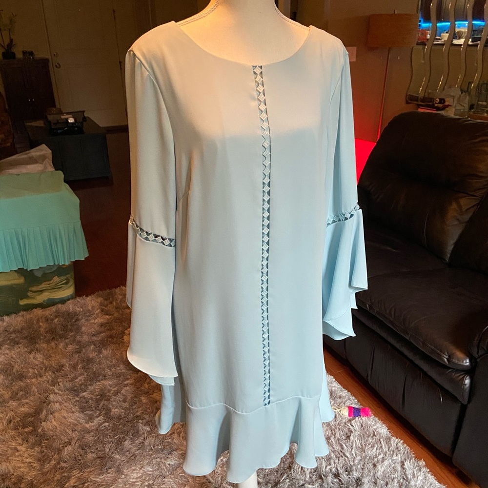 NWOT Baby Blue Flowy Dress